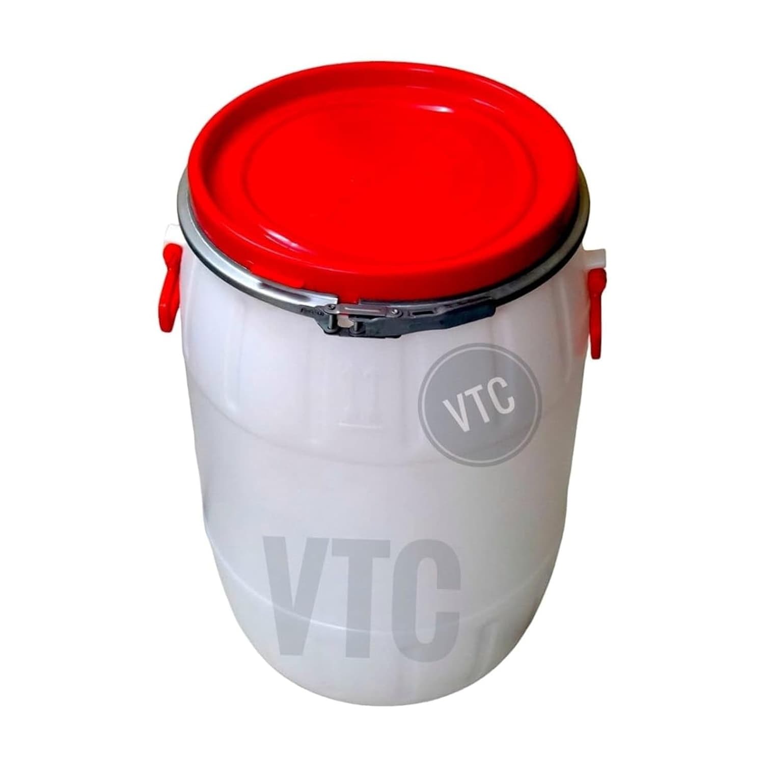 VTC WR Plastic Water Storage Container Drum(50 Liters, Blue, HDPE) with Lockring Unbreakable Drum, Multipurpose Barrel