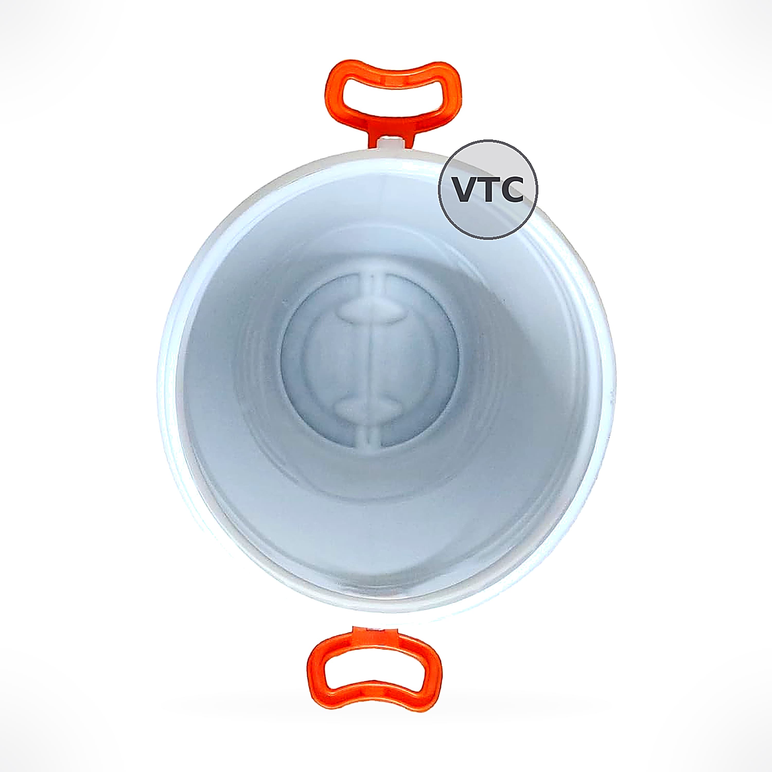VTC WO Plastic Water Storage Container Drum (50 Liters, Blue, HDPE) with Lockring Unbreakable Drum, Multipurpose Barrel Lid