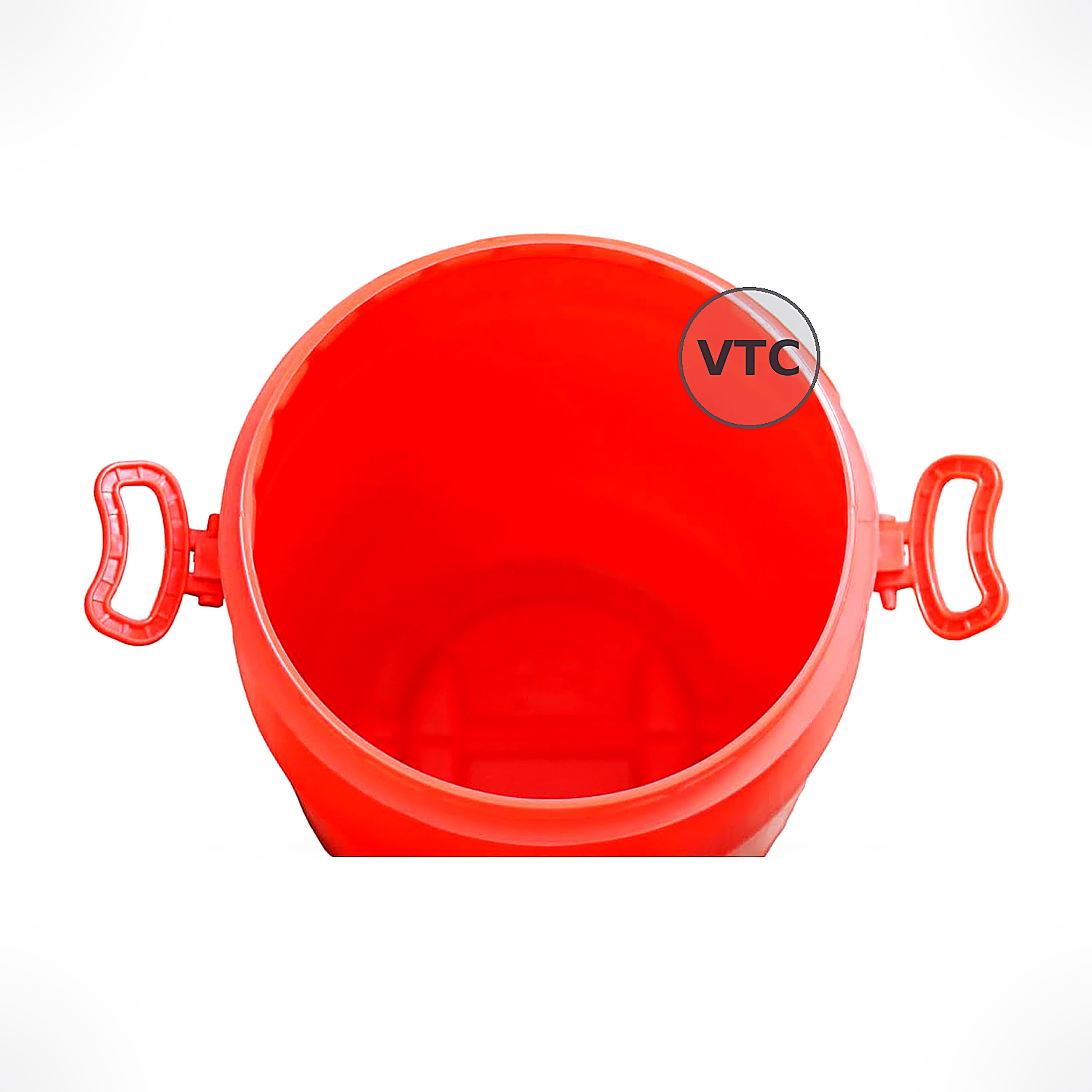 VTC RR Blue Plastic Water Storage Container Drum with Lockring: Unbreakable Jumbo Plus Drum, Multipurpose Barrel (50 Liters, Blue, HDPE)