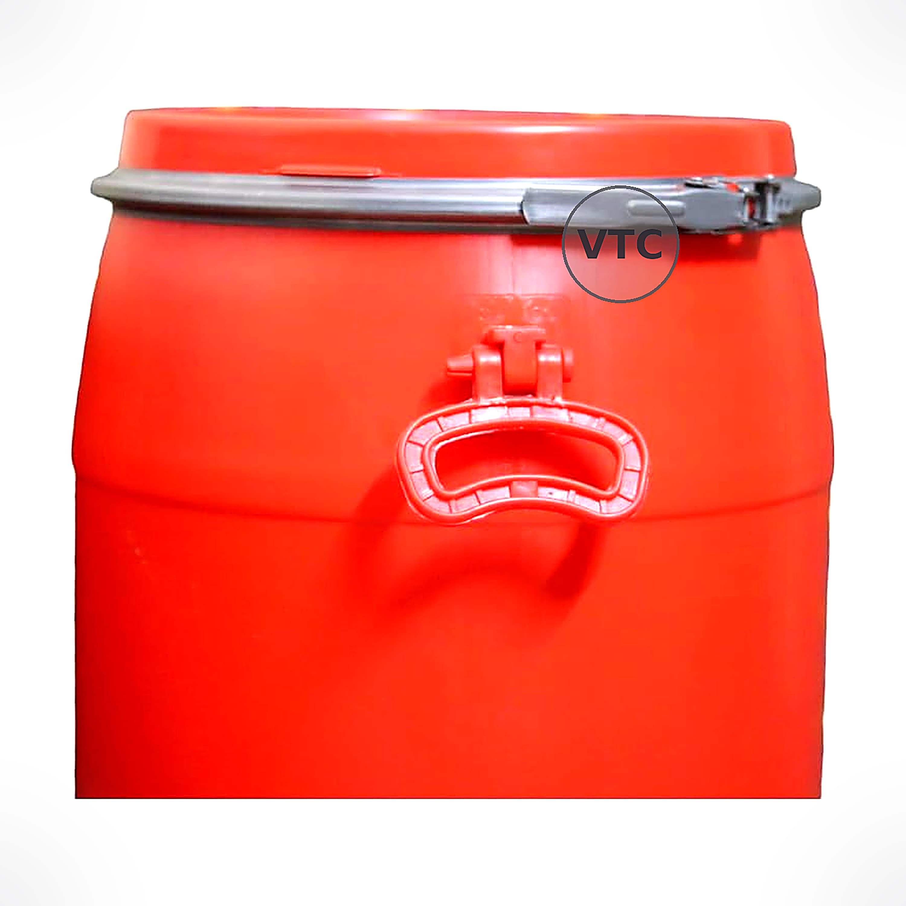 VTC RR Blue Plastic Water Storage Container Drum with Lockring: Unbreakable Jumbo Plus Drum, Multipurpose Barrel (50 Liters, Blue, HDPE)