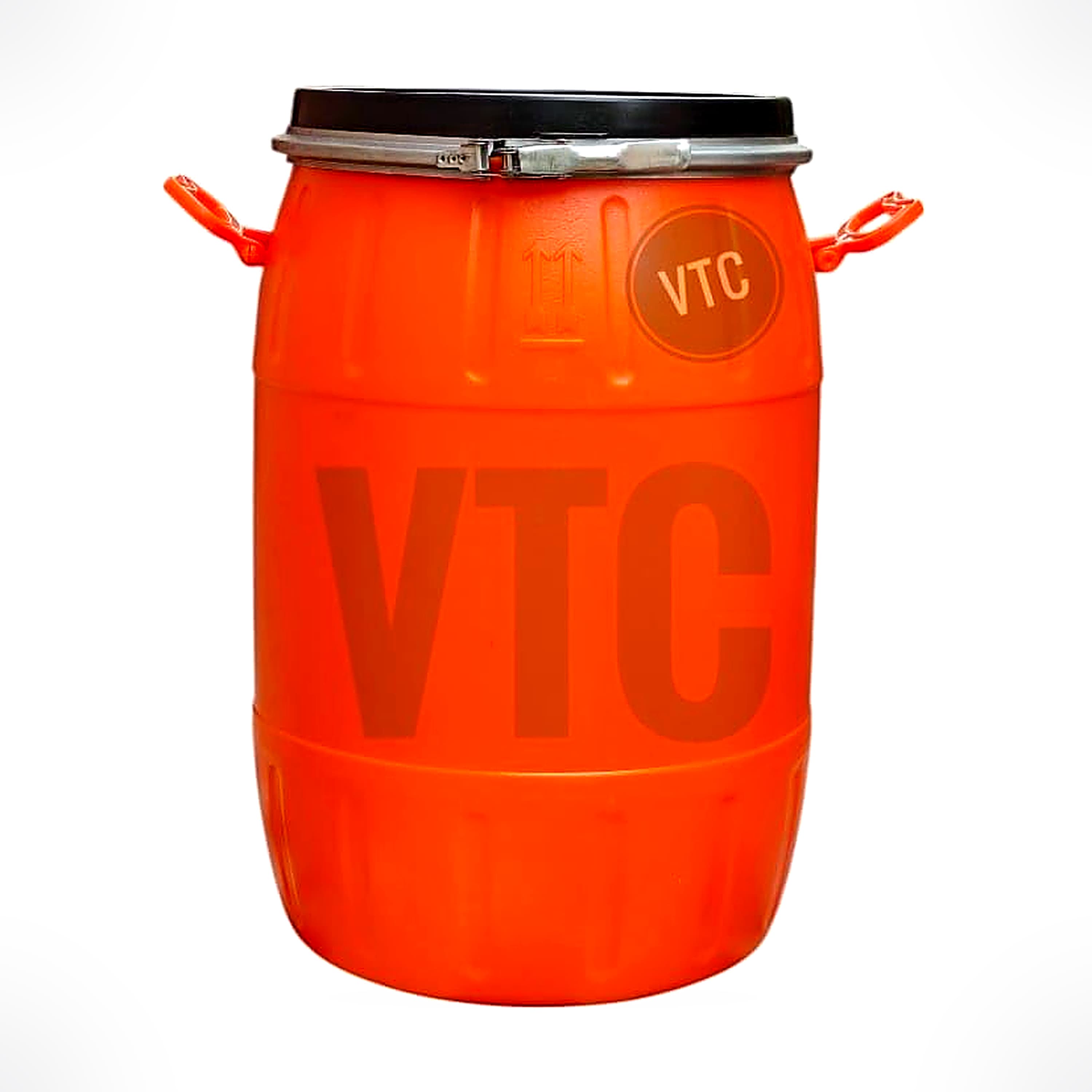 VTC OB Blue Plastic Water Storage Container Drum with Lockring: Unbreakable Jumbo Plus Drum, Multipurpose Barrel (50 Liters, Blue, HDPE)