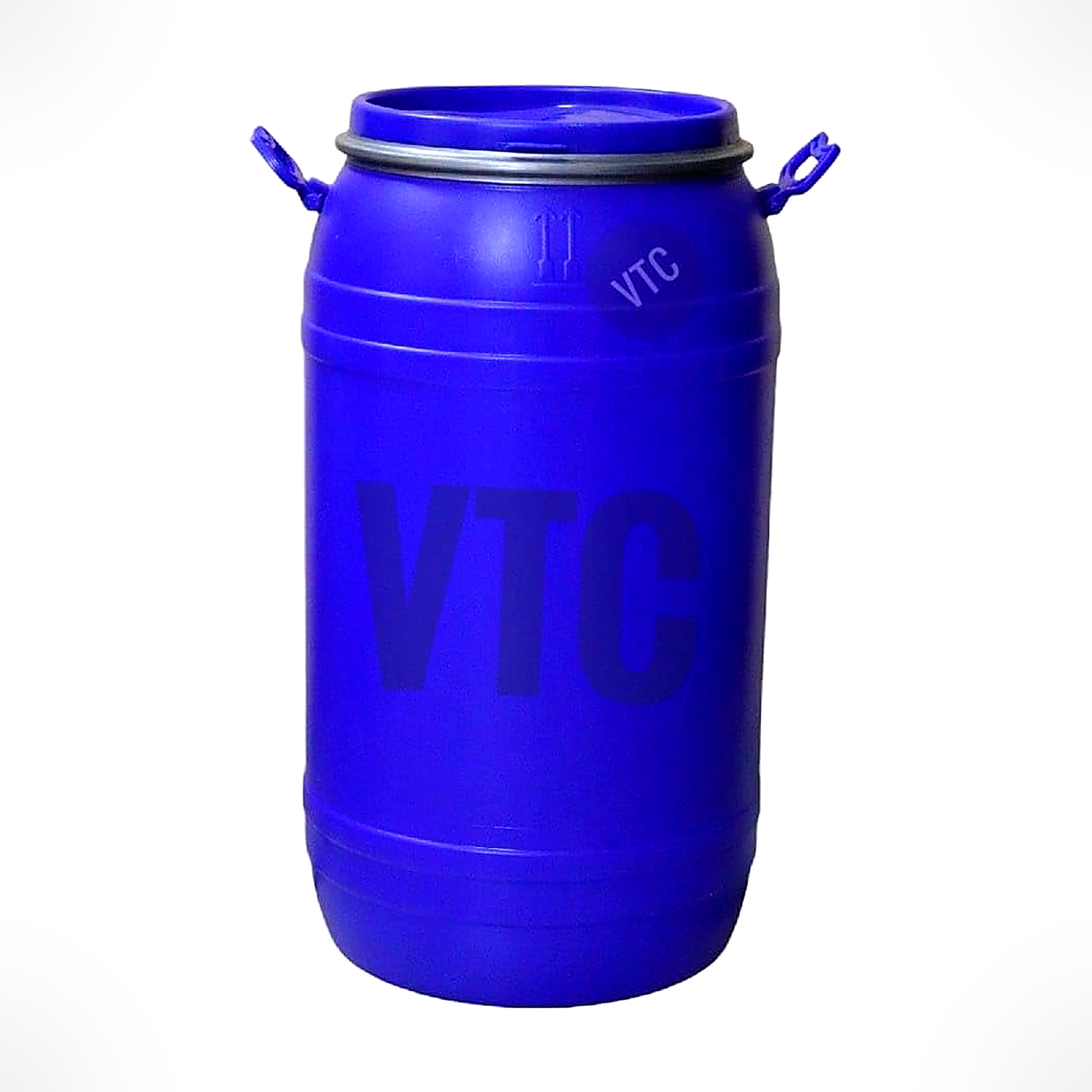 VTC EB Blue Plastic Water Storage Container Drum with Lockring: Unbreakable Jumbo Plus Drum, Multipurpose Barrel (90 Liters, Blue, HDPE), Extra Long