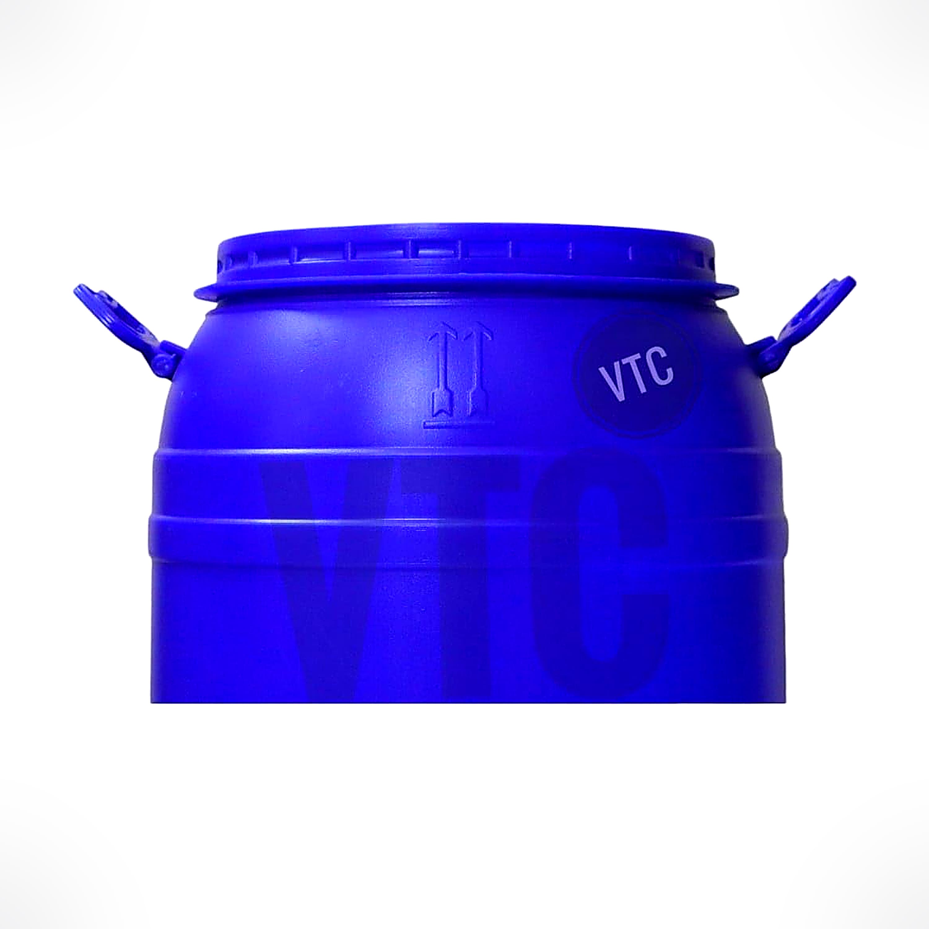 VTC EB Blue Plastic Water Storage Container Drum with Lockring: Unbreakable Jumbo Plus Drum, Multipurpose Barrel (90 Liters, Blue, HDPE), Extra Long
